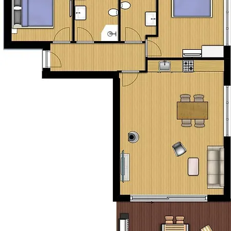 דירה Beach'n'sea 8